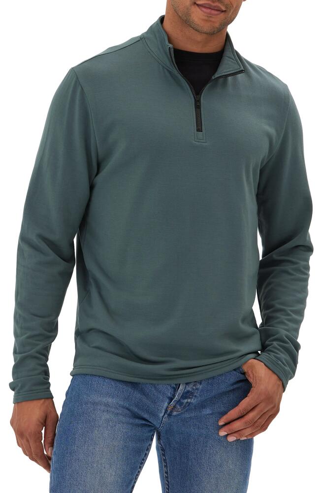 Threads 4 Thought Kace Quarter Zip Pullover in Seagrass Cover