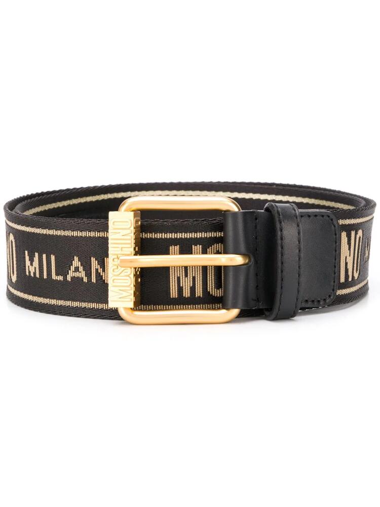 Moschino logo-embellished belt - Black Cover