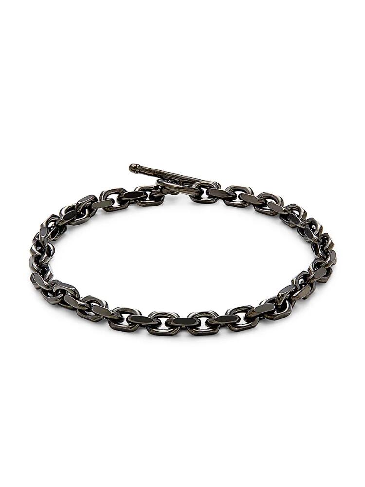 Effy Men's Gunmetal Tone Sterling Silver Chain Bracelet Cover