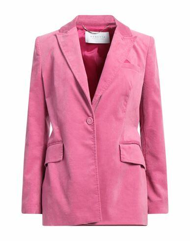 Nenette Woman Blazer Pink Cotton, Elastane Cover