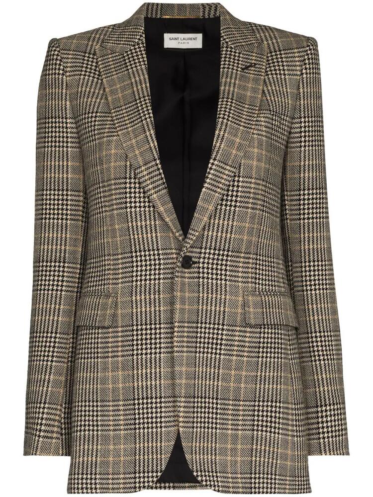 Saint Laurent houndstooth blazer - Neutrals Cover