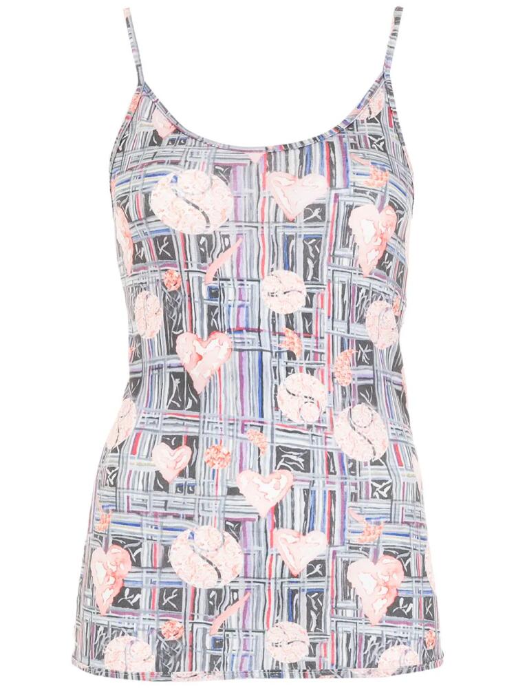 Amir Slama graphic heart-print tank top - Multicolour Cover