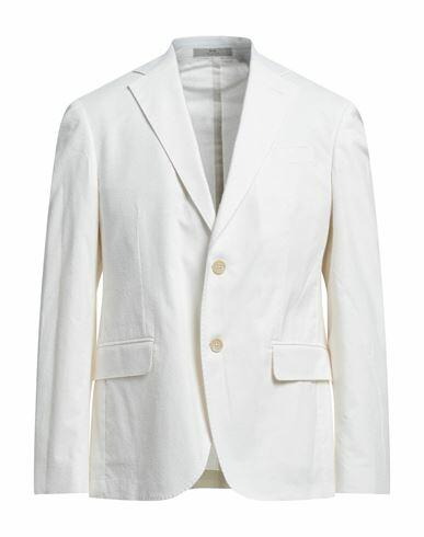 Cc Collection Corneliani Man Blazer White Cotton, Polyamide, Elastane Cover