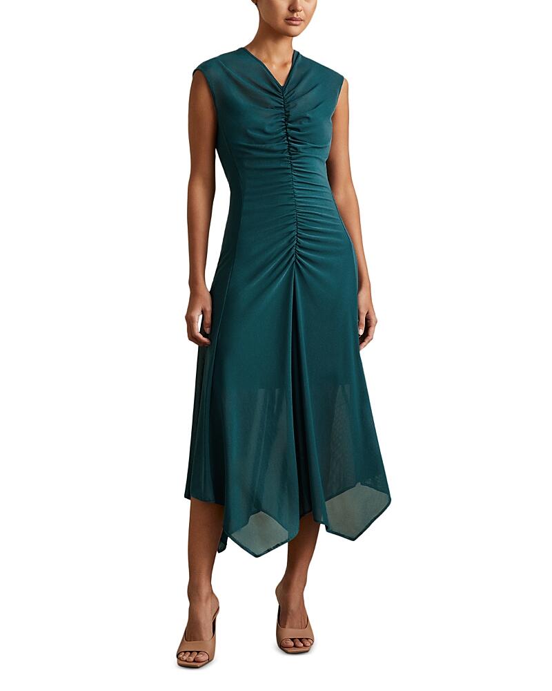 Reiss Lyra Ruched Midi Dress Cover