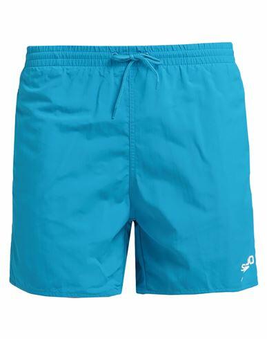 Speedo Man Swim trunks Azure Recycled polyamide Cover