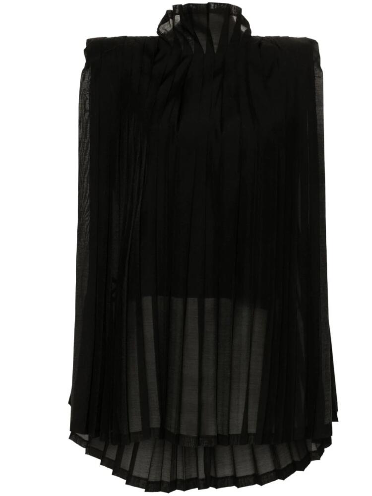 Junya Watanabe sleeveless pleated blouse - Black Cover