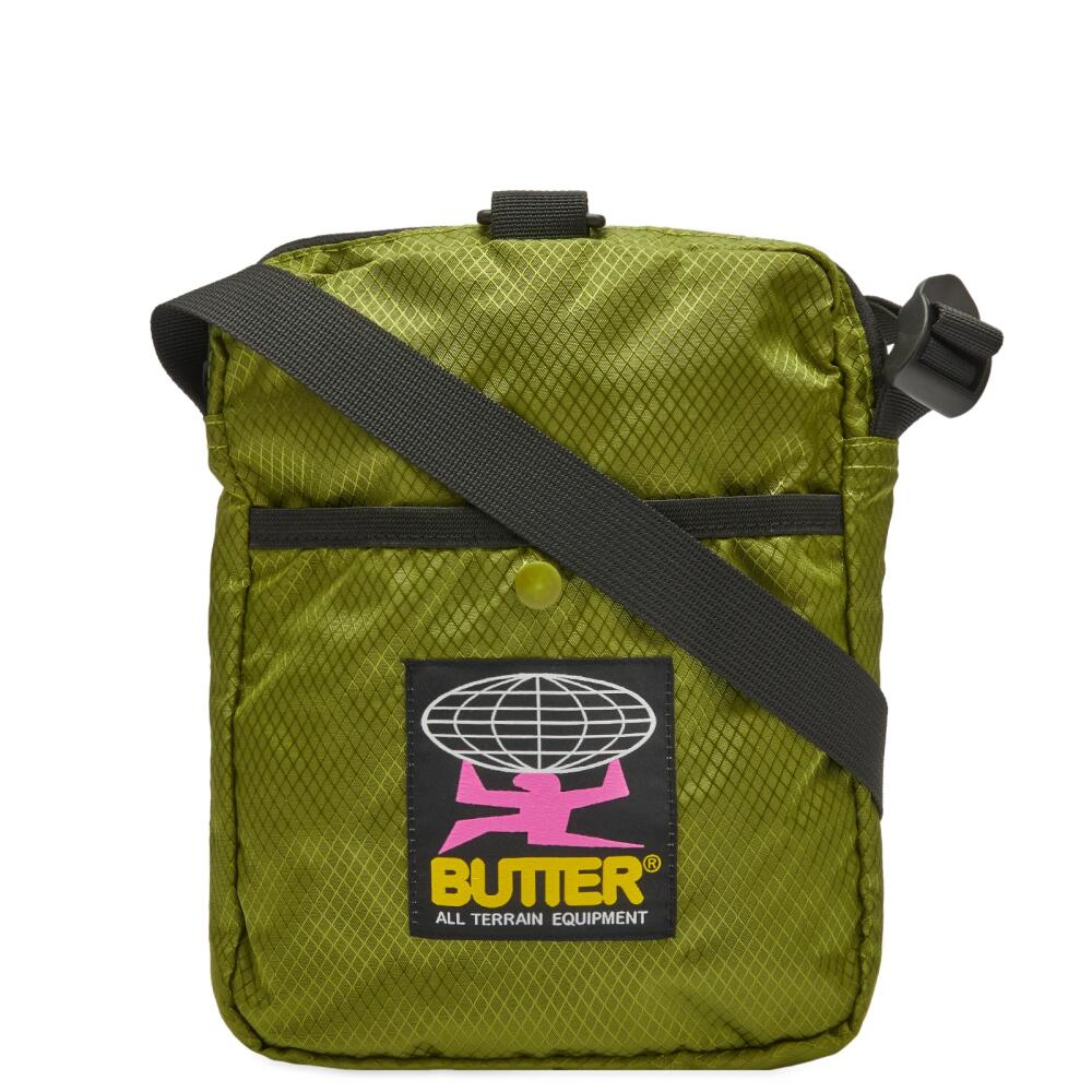 Butter Goods Men's Terrain Riptstop Side Bag in Green Cover