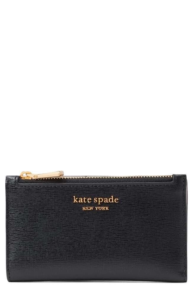 Kate Spade New York morgan small slim bifold wallet in Black Cover