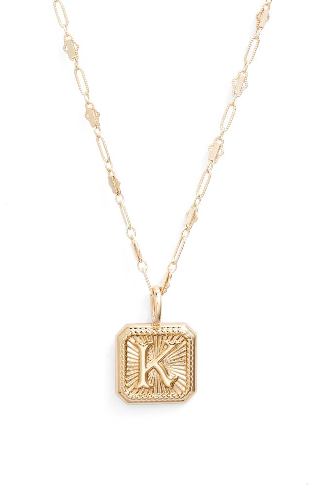 MIRANDA FRYE Harlow Initial Pendant Necklace in Gold - K Cover