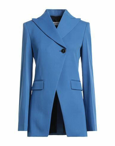 Jw Anderson Woman Blazer Azure Wool, Elastane Cover