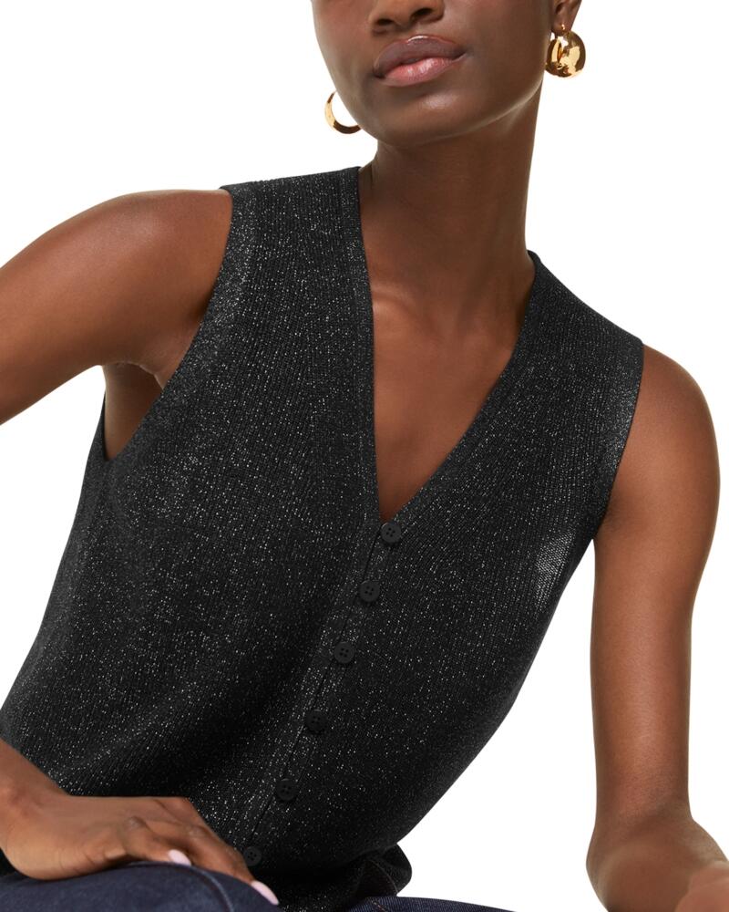 Whistles Sparkle Knit Tank Cover