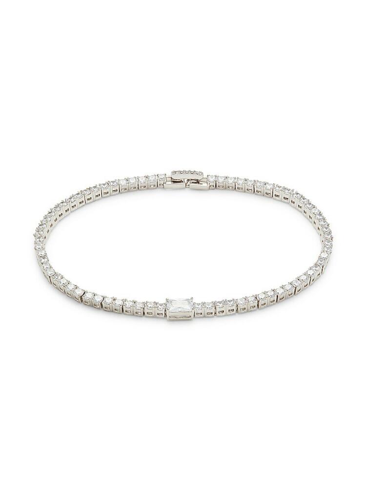 Adriana Orsini Women's Rhodium Plated & Cubic Zirconia Tennis Bracelet Cover