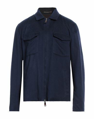 Kired Man Jacket Navy blue Cashmere Cover