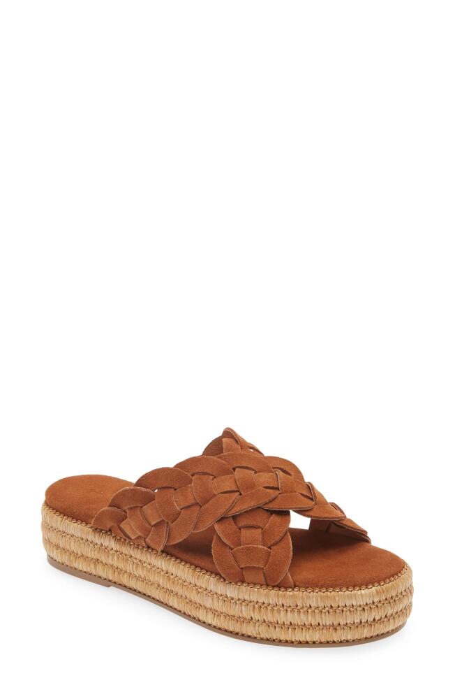 Cecelia New York Gester Platform Slide Sandal in Oak Cover