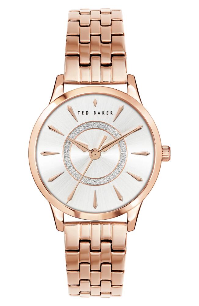 Ted Baker London Fitzrovia Charm Bracelet Watch, 34mm in Rose Gold Cover