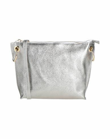 Laura Di Maggio Woman Cross-body bag Silver Leather Cover