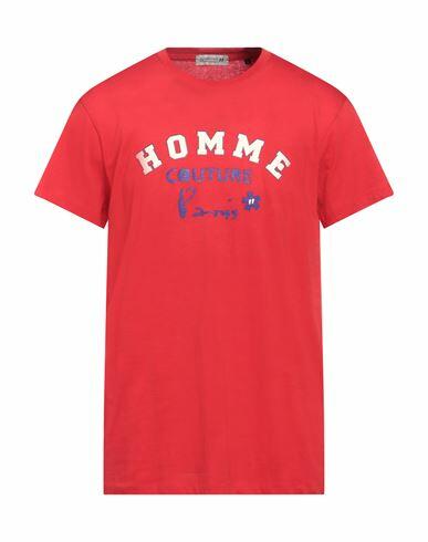 Daniele Alessandrini Homme Man T-shirt Red Cotton Cover