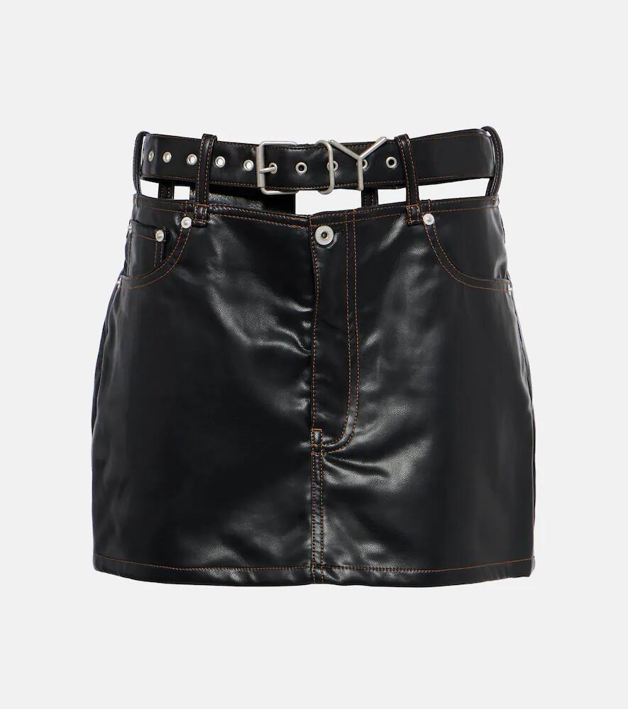 Y/Project Faux leather miniskirt Cover