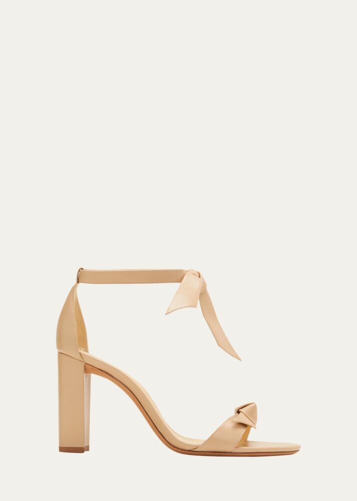 Alexandre Birman Clarita Leather Ankle-Tie Sandals Cover