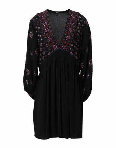 Desigual Woman Mini dress Black Viscose Cover