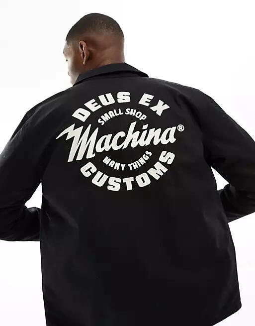 Deus Ex Machina amped coach jacket in black Cover