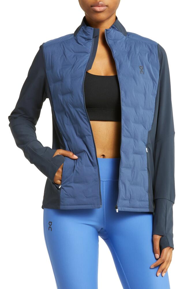 On Climate Water Repellent Performance Jacket in Denim/Navy Cover