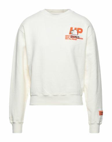 Heron Preston Man Sweatshirt Ivory Organic cotton, Elastane, Polyester Cover