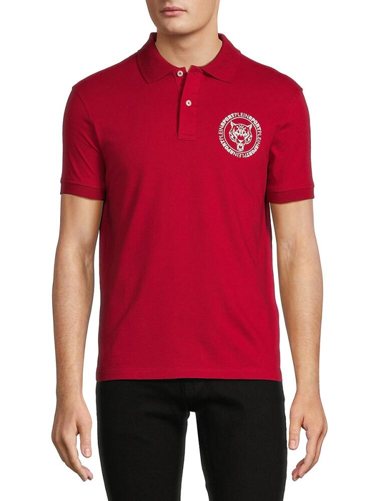 Plein Sport Men's Tiger Logo Polo - Red Cover