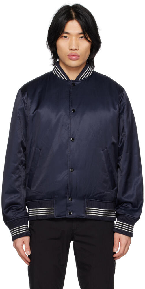 rag & bone Navy Dugout Bomber Jacket Cover