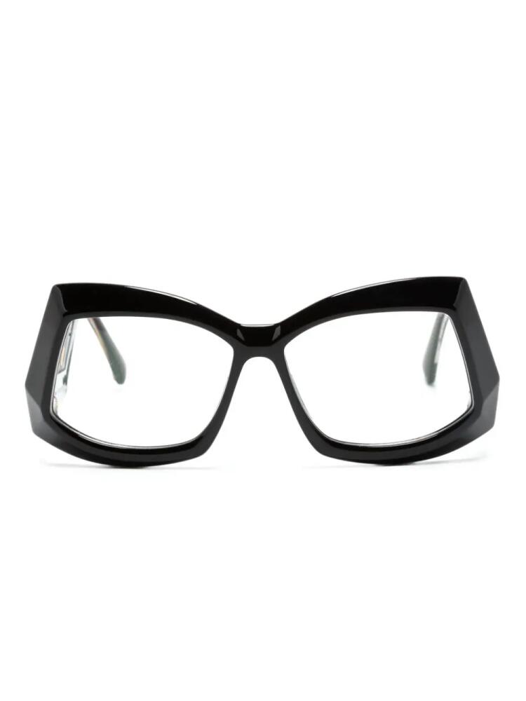 Cazal geometric-frame glasses - Black Cover