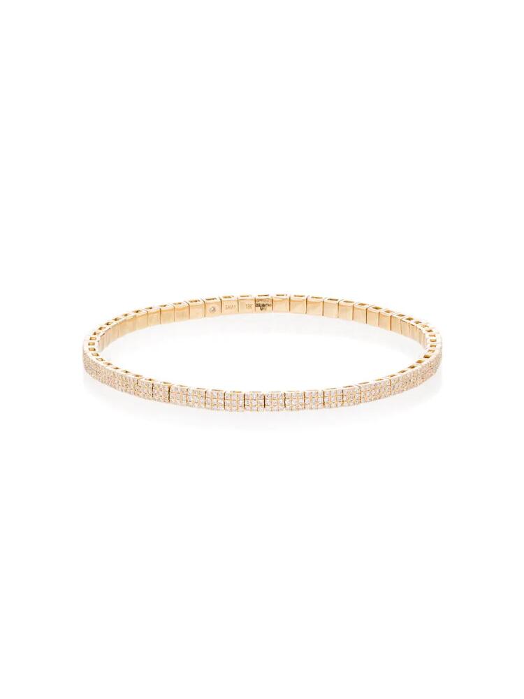 SHAY 18kt gold square diamond bracelet Cover