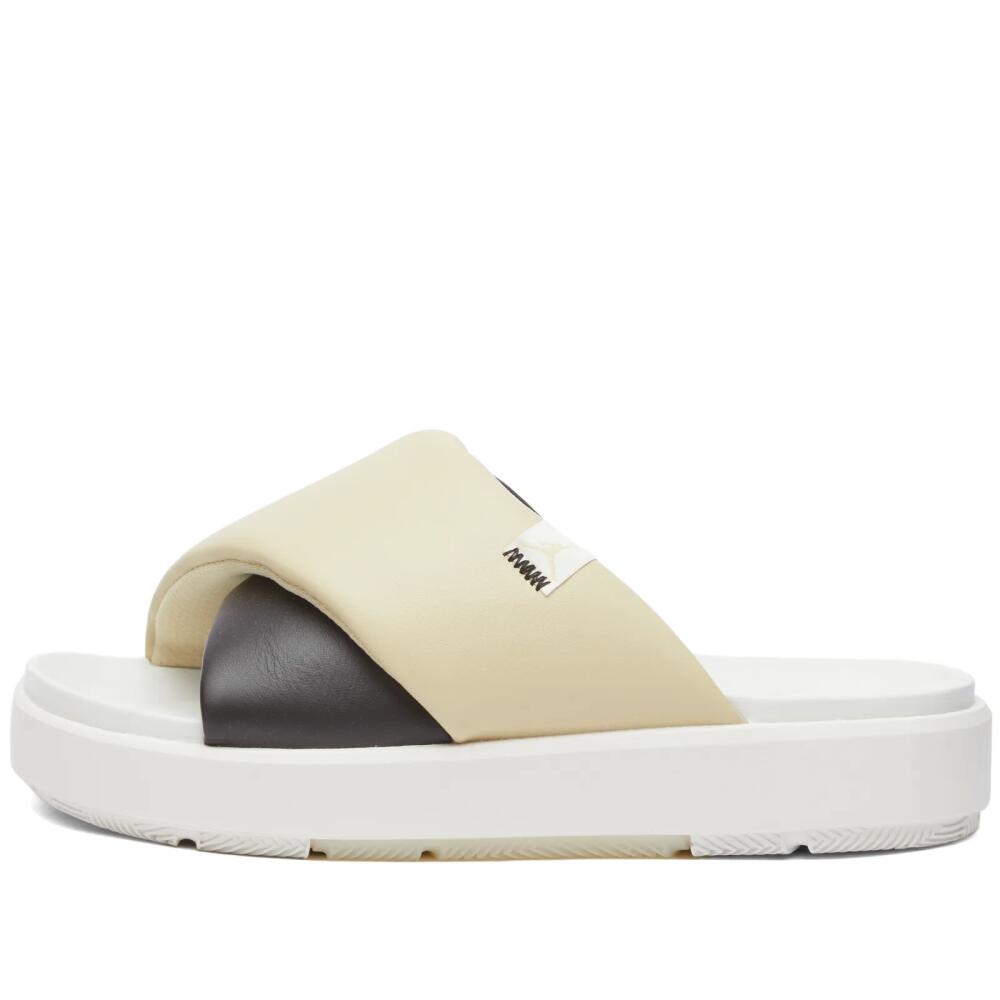 Air Jordan Women's Sophia Slide W in Shadow Brown/Team Gold Cover