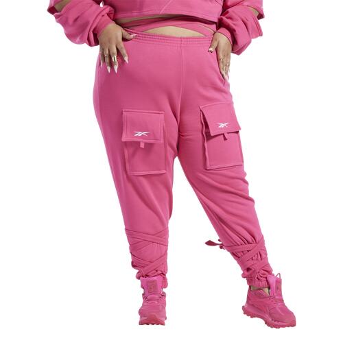 Reebok Plus Size Cardi Pants - Womens Pink Cover