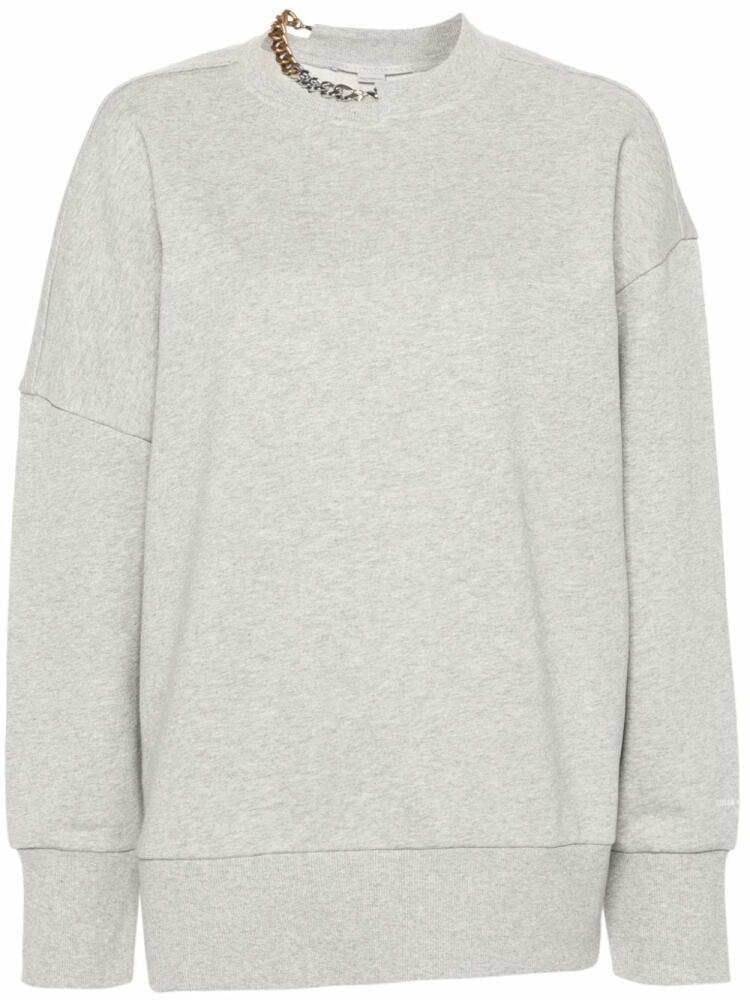 Stella McCartney chain-link-detailing mélange sweatshirt - Grey Cover