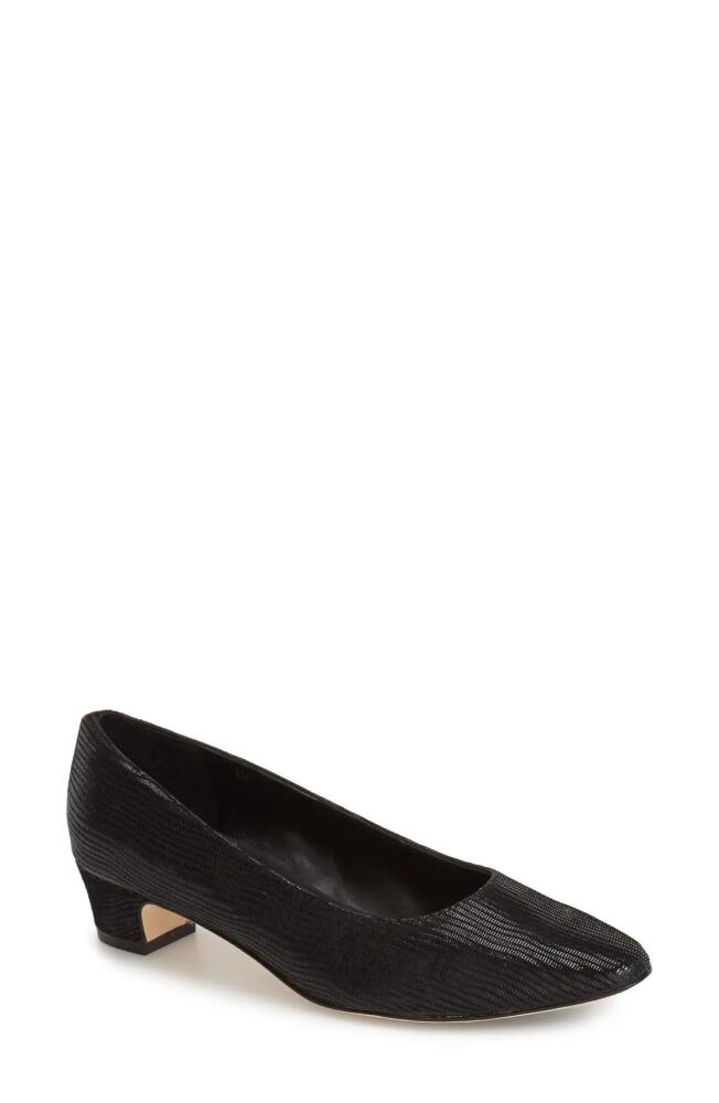 VANELi 'Astyr' Almond Toe Pump in Black Mini Lizard Print Cover