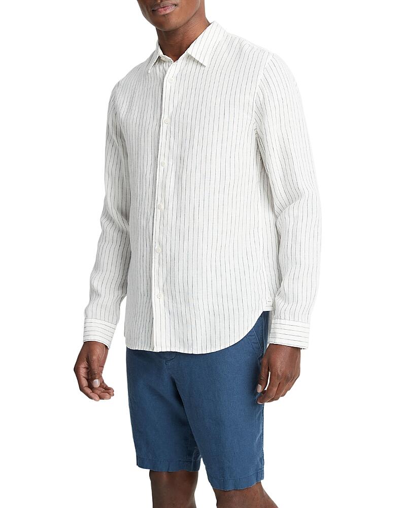 Vince Regular Fit Bayside Striped Shirt Cover