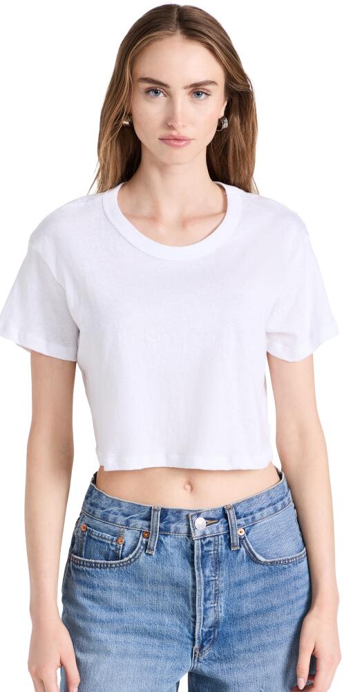 Leset Laura Crop Boxy Tee White Cover