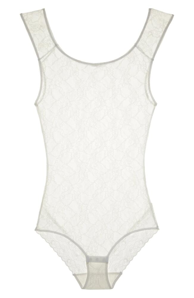 Natori Bliss Allure Lace Bodysuit in White Cover