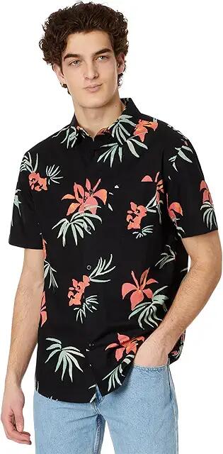 Quiksilver Apero Classic Short Sleeve (Black Aop) Men's Clothing Cover