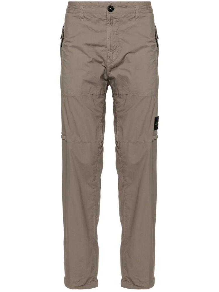 Stone Island Compass-badge tapered trousers - Grey Cover