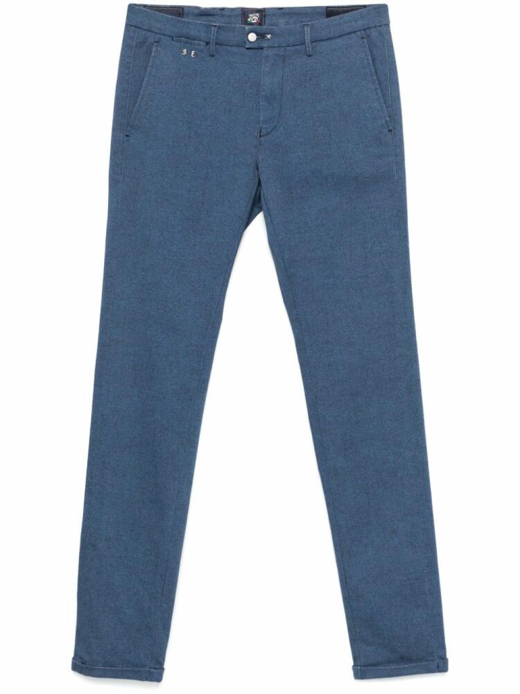 Sartoria Tramarossa herringbone trousers - Blue Cover