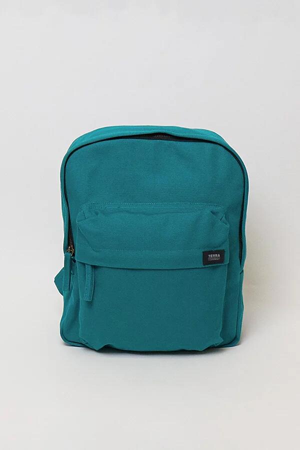 Terra Thread Organic Cotton Mini Canvas Backpack in Turquoise Cover