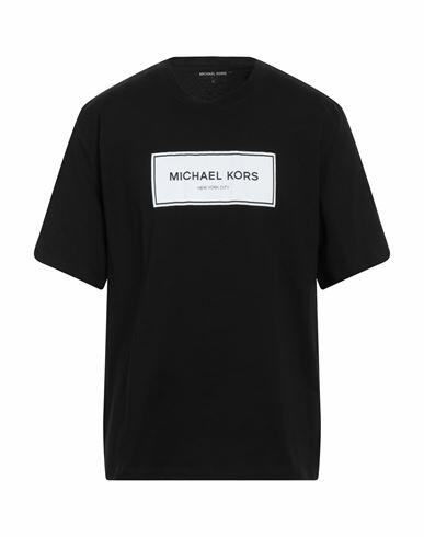 Michael Kors Mens Man T-shirt Black Cotton Cover