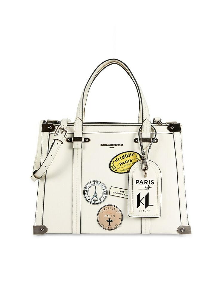 Karl Lagerfeld Paris Women's Marselle Satchel Bag - Winter White Cover