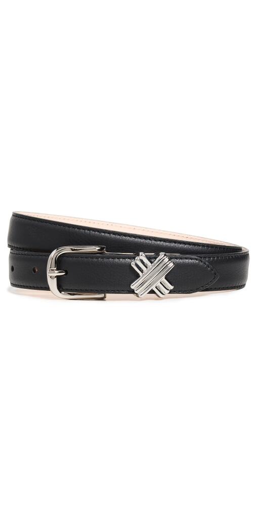 Aureum No. 12 X Buckle Belt Black/Silver Cover