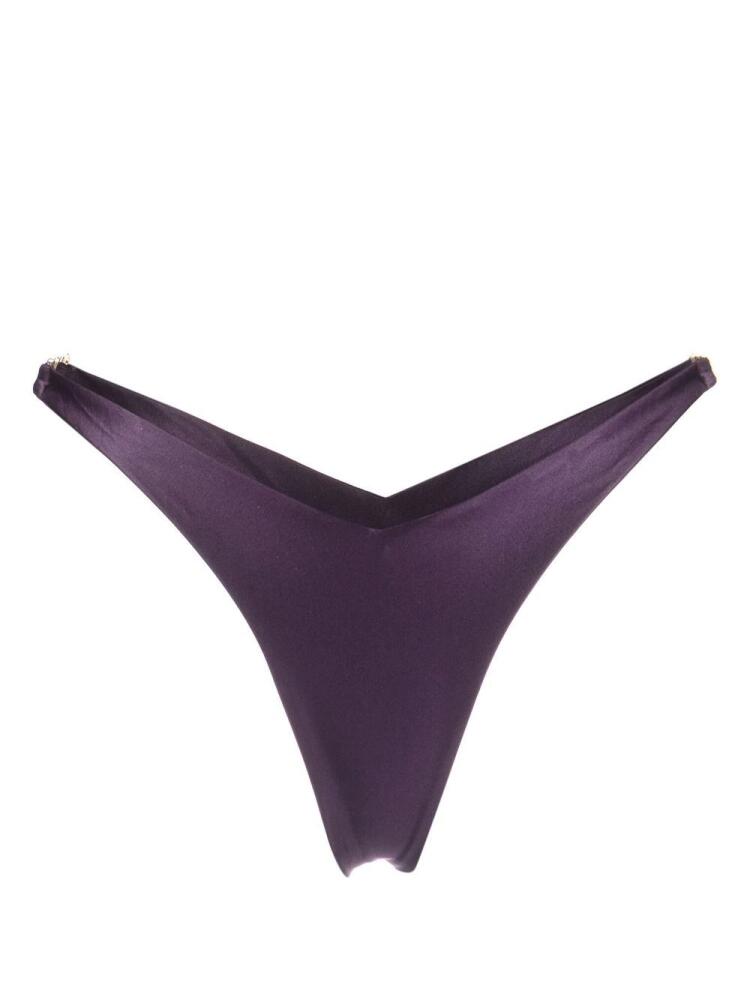 GCDS logo-hardware bikini bottoms - Purple Cover