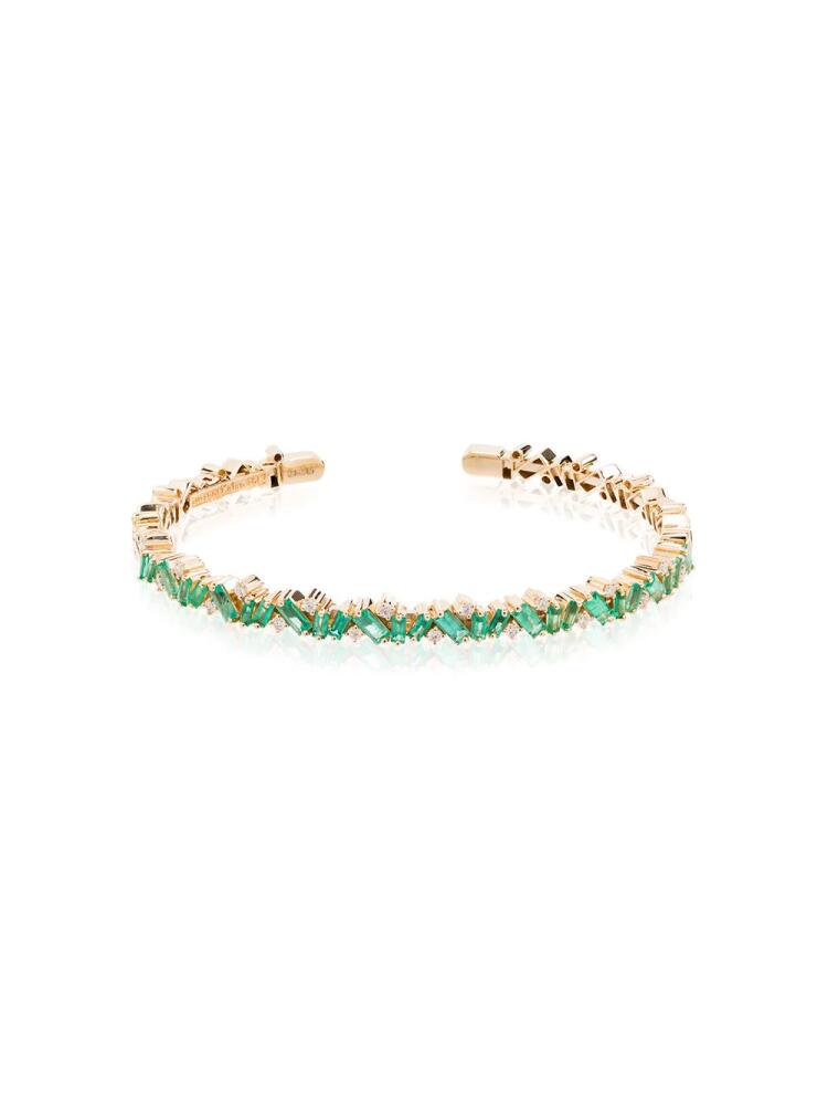 Suzanne Kalan 18kt yellow gold Fireworks emerald frenzy bracelet Cover