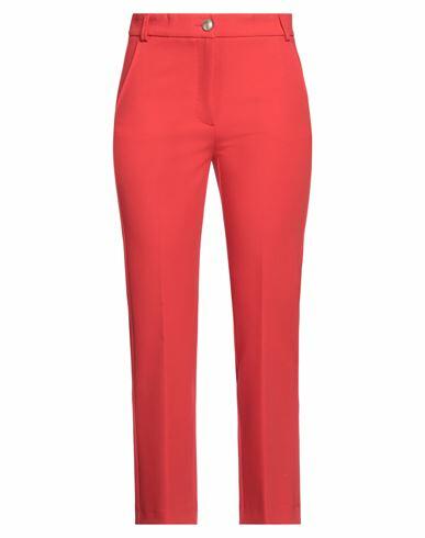 Max & co. Woman Pants Red Polyester, Viscose, Elastane Cover