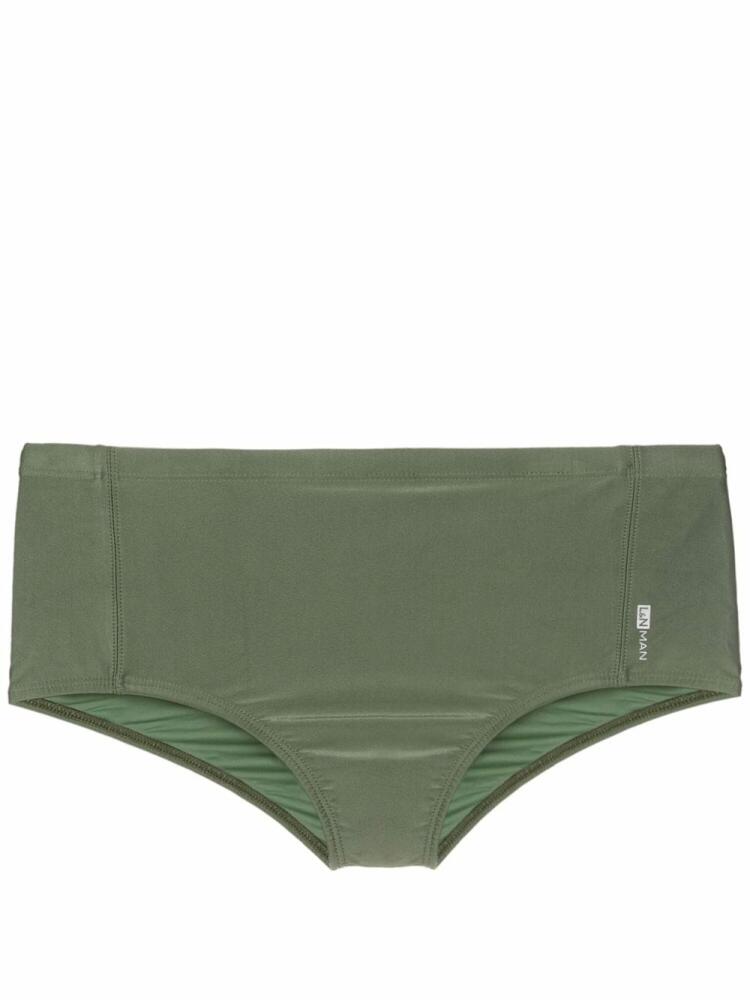 Lygia & Nanny Parati logo-print swim trunks - Green Cover