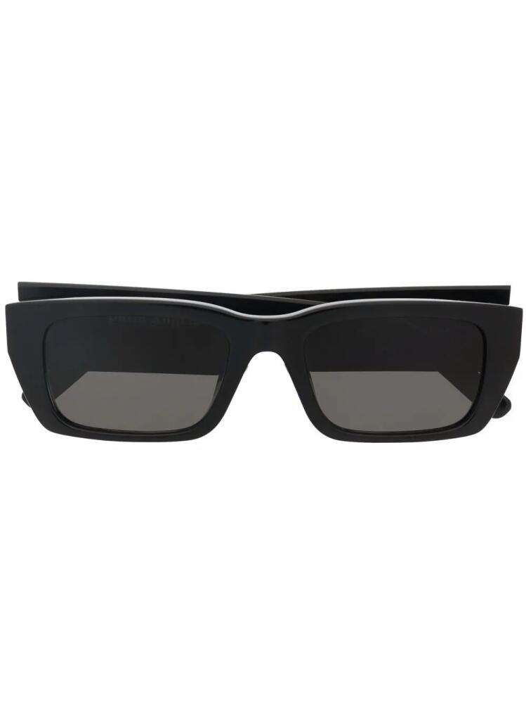 Palm Angels Eyewear Palm rectangle-frame sunglasses - Black Cover